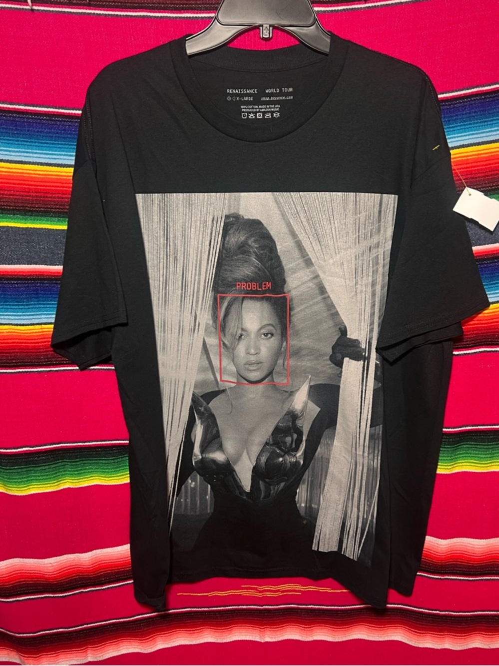 Beyoncé Official Renaissance World Tour Merch On Air Icon T-Shirt Size XL
